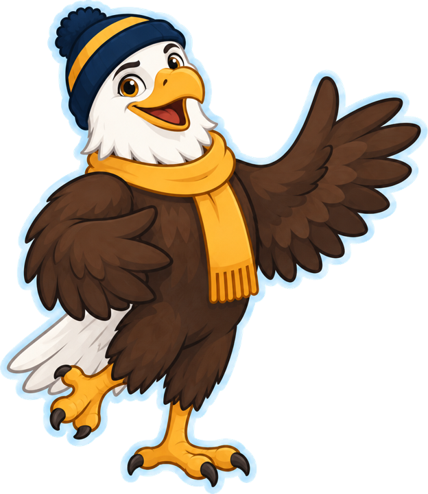 The Eagle Point eagle gesturing to the estimate button